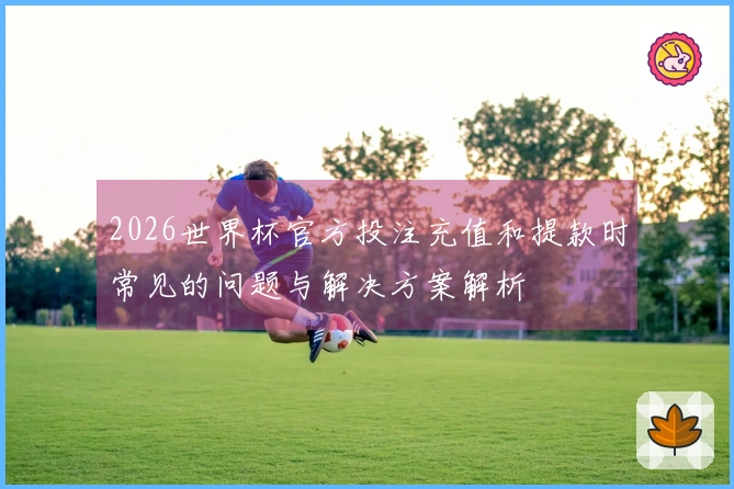 2026世界杯官方投注充值和提款时常见的问题与解决方案解析